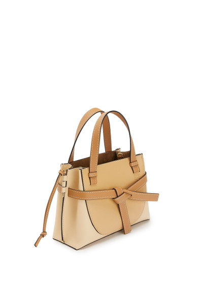 Loewe Mini Gate Top Handle bag in natural calfskin outlook