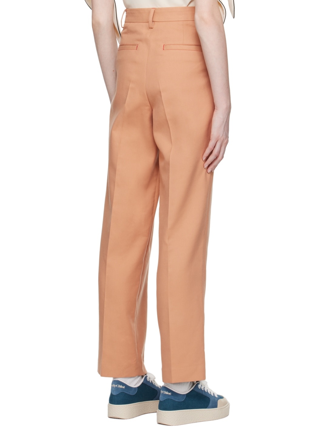 Pink Wide-Leg Trousers - 3