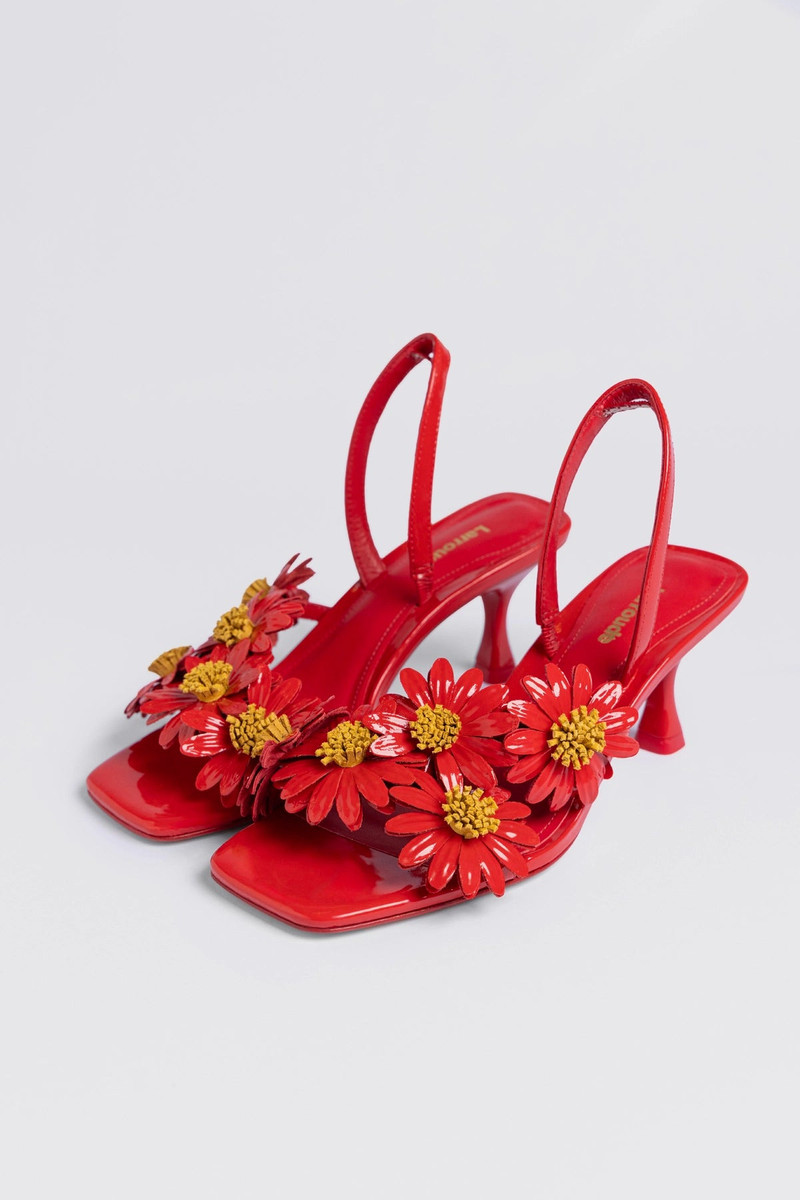 Fiore Sandal Scarlet Patent Leather 6