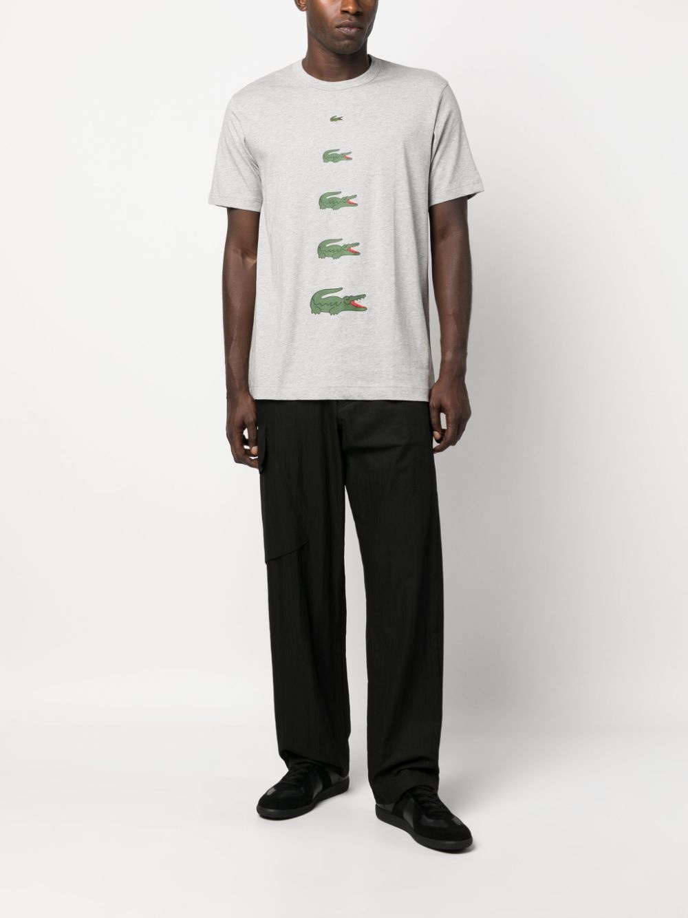 x Lacoste logo-print cotton T-shirt - 2