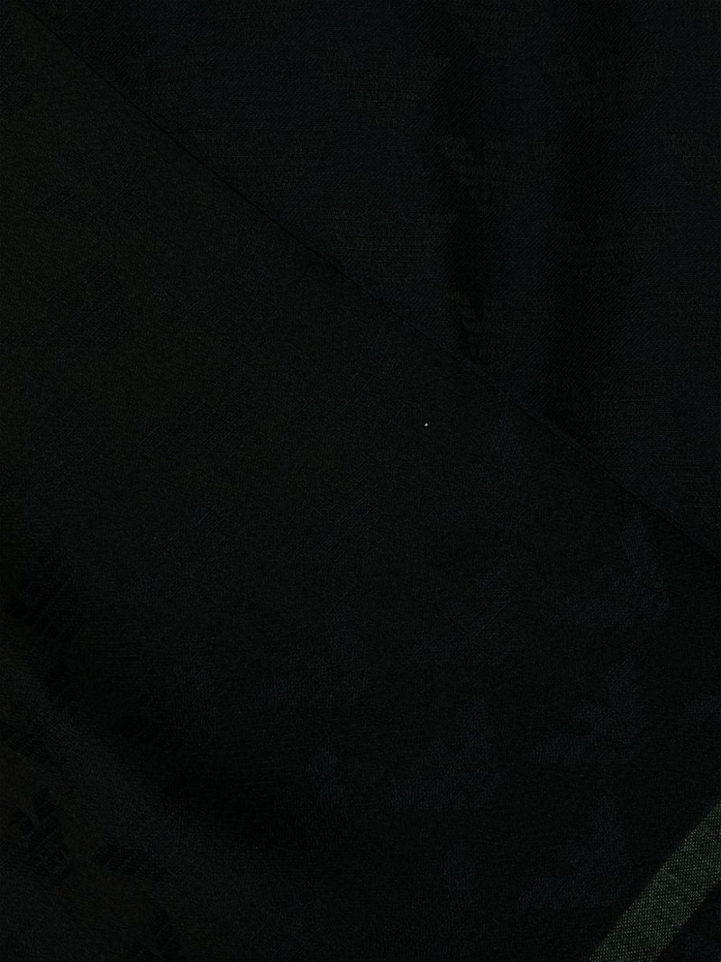 EMPORIO ARMANI logo-jacquard scarf outlook