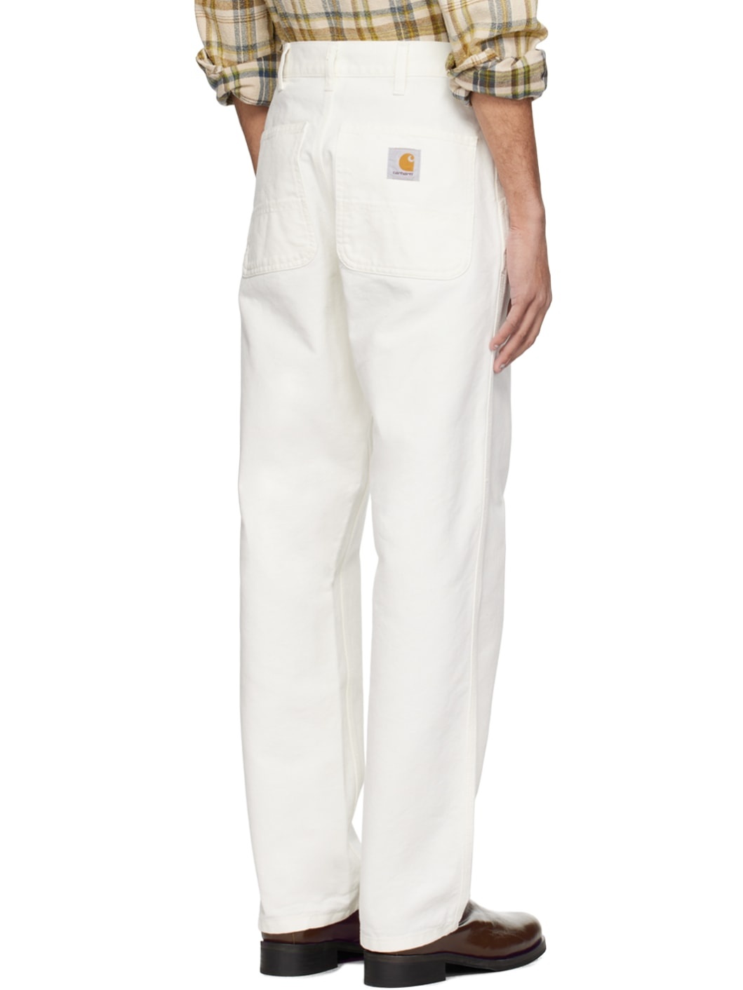 White Simple Trousers - 3