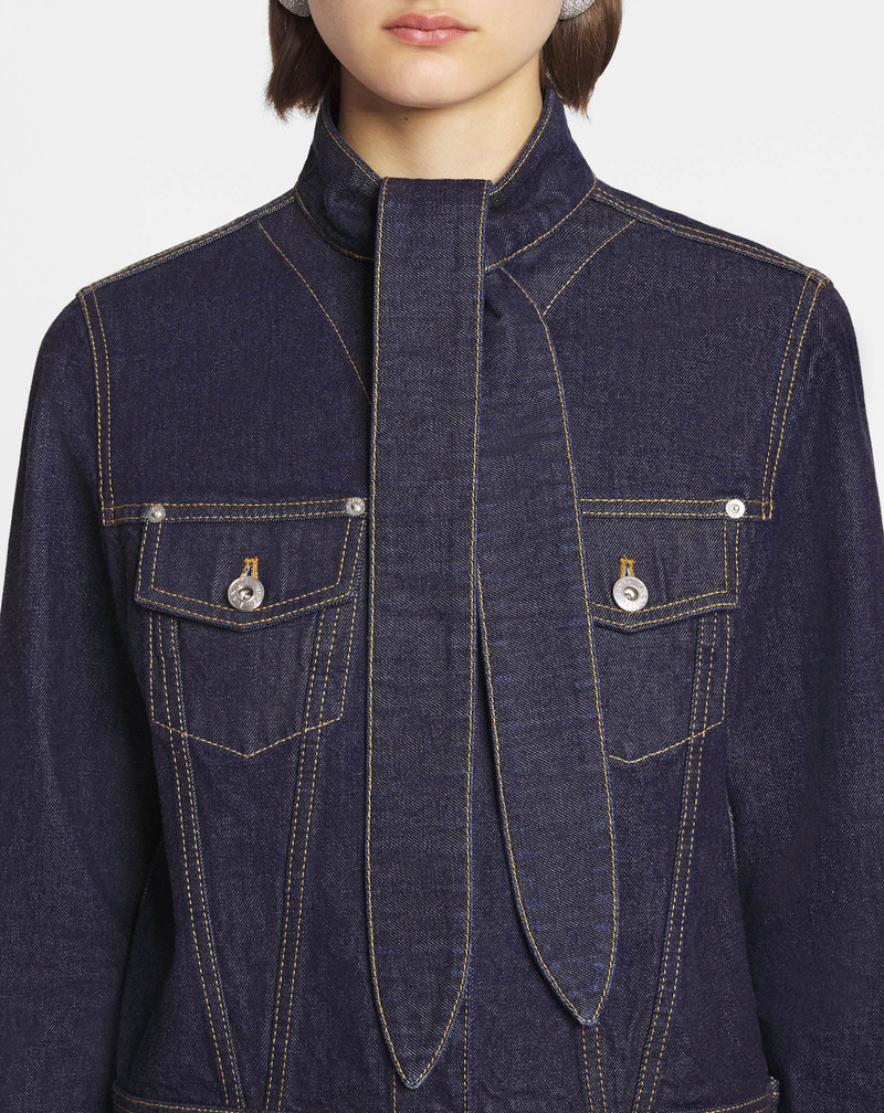 ASCOT COLLAR JACKET 에 DENIM 5