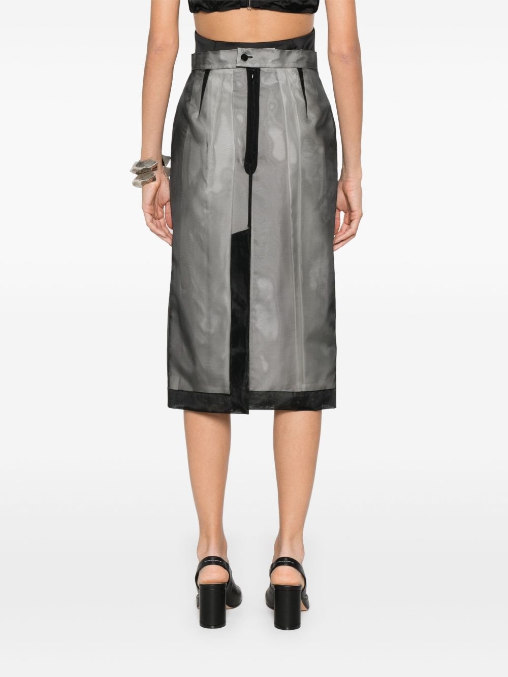 silk midi skirt - 4
