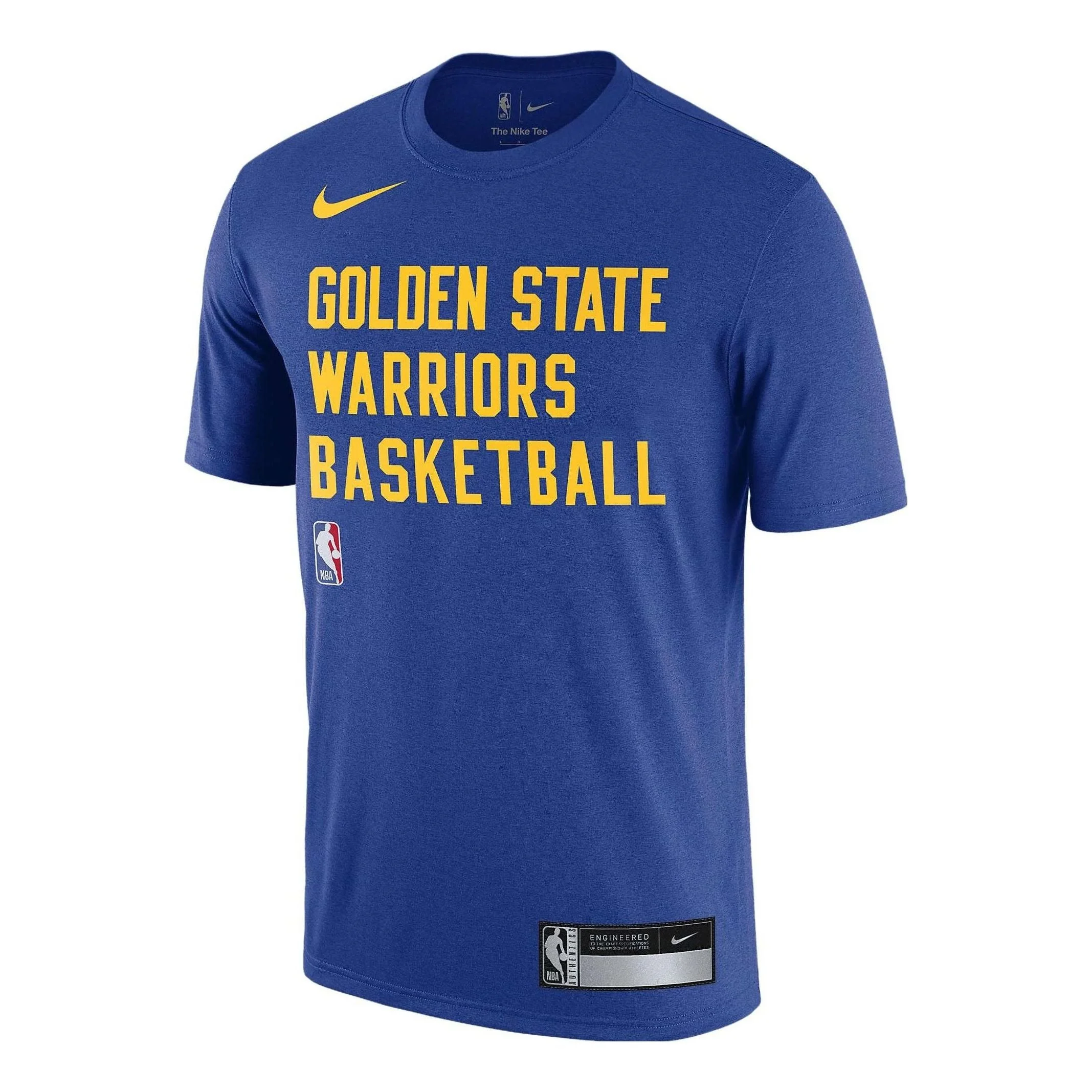 Nike x NBA Golden State Warriors Dri-FIT Practice T-shirt 'Blue' FJ0207-495 - 1