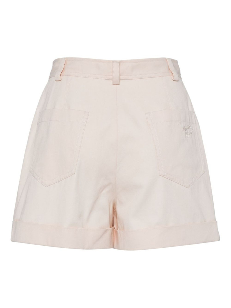 Maison Kitsuné pleated rolled-hem shorts outlook