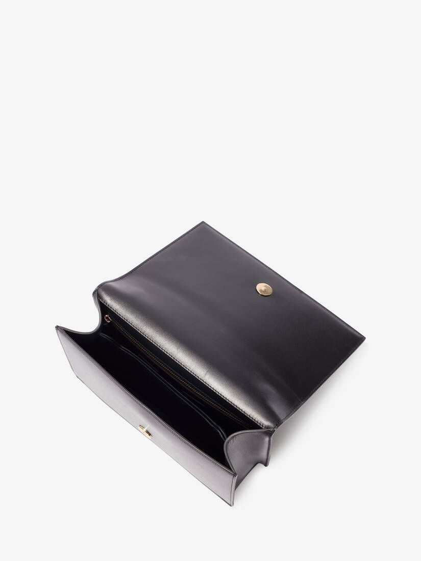 Jewelled Satchel in Black - 4