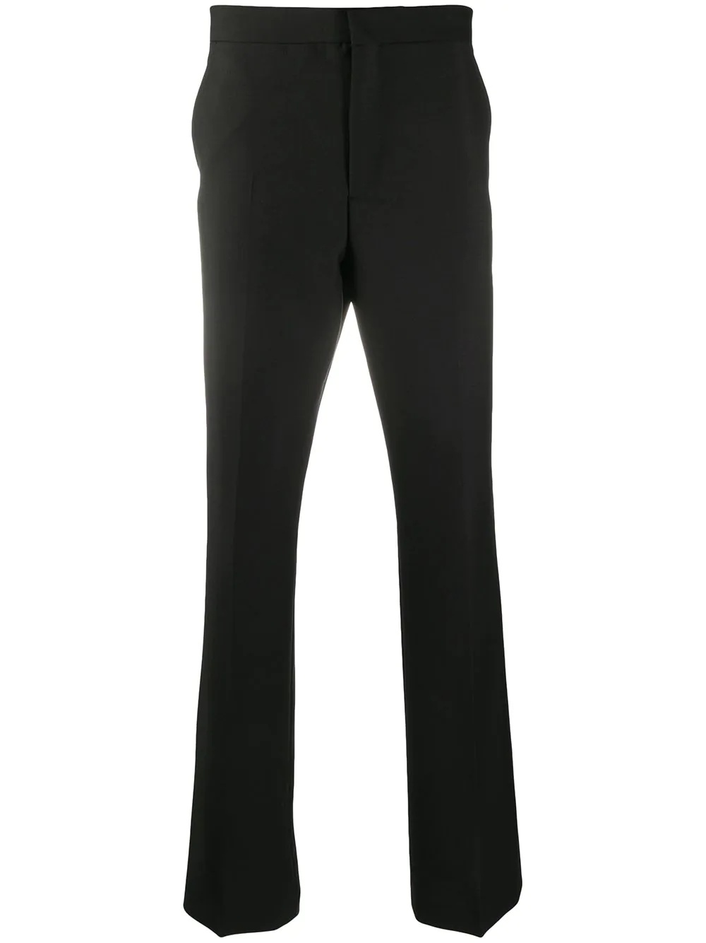 satin-trimmed suit trousers - 1