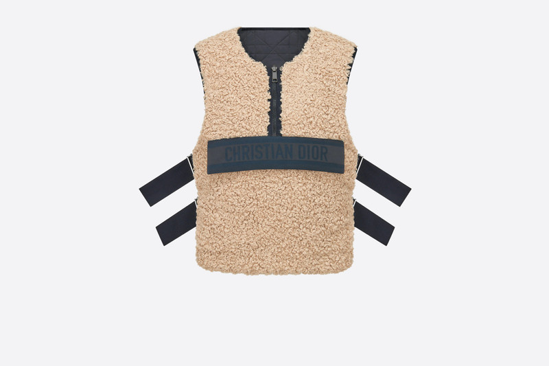 Macrocannage Reversible Sleeveless Vest 1