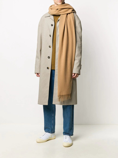 A.P.C. fringed oversized scarf outlook