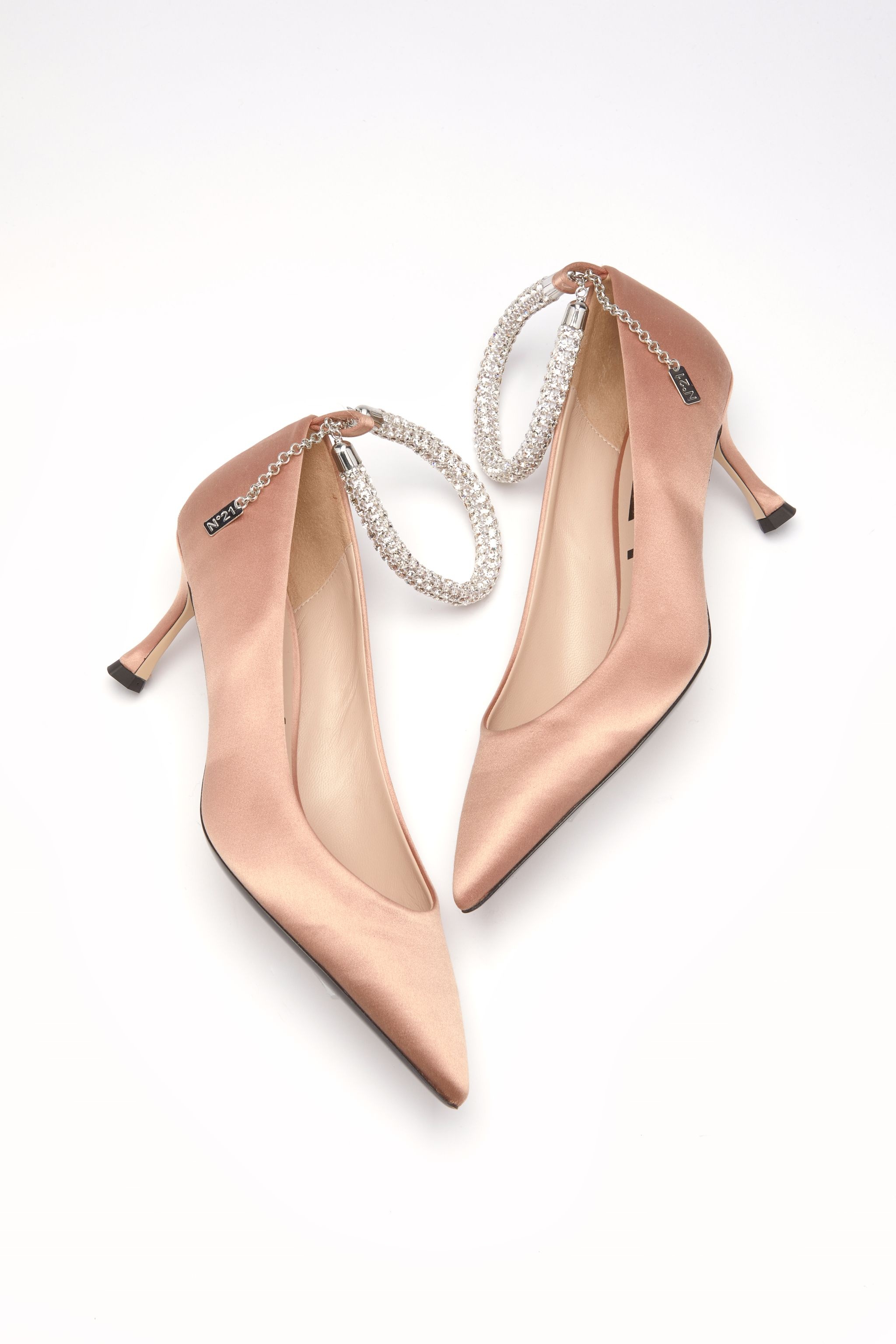 CRYSTAL-EMBELLISHED PUMPS - 4
