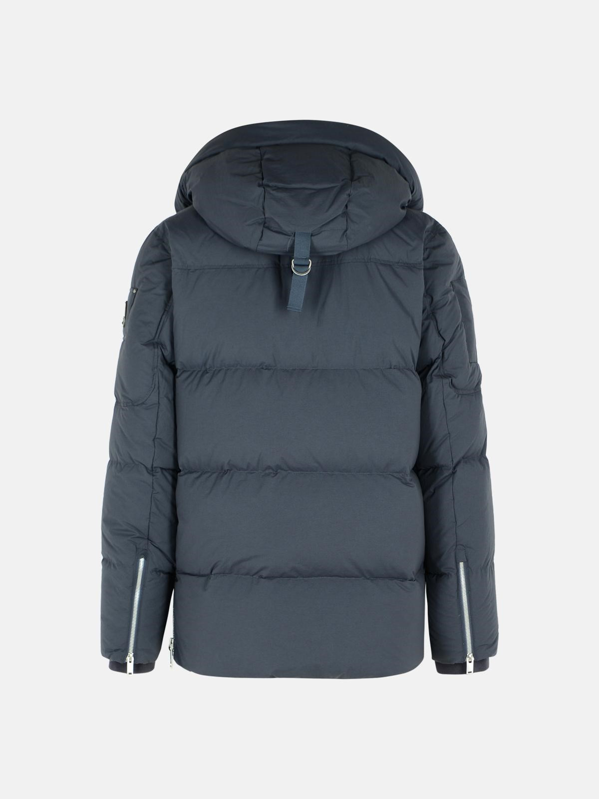 'EVEREST 3Q' GREY NYLON AND COTTON DOWN JACKET - 3