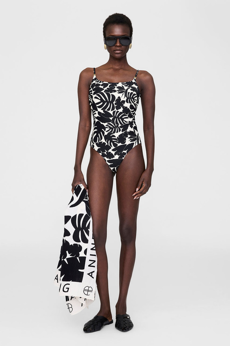 ANINE BING Vesta One Piece - Black Bird Of Paradise outlook