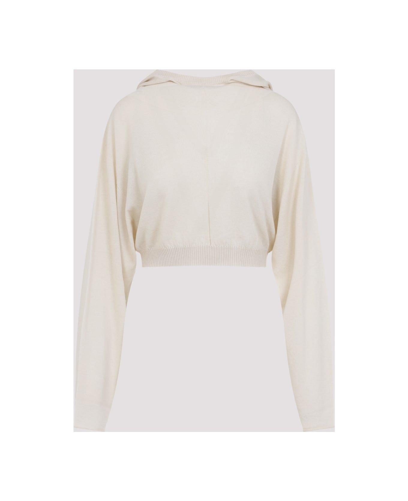 Cropped Hooded Tunic Pullover - 3