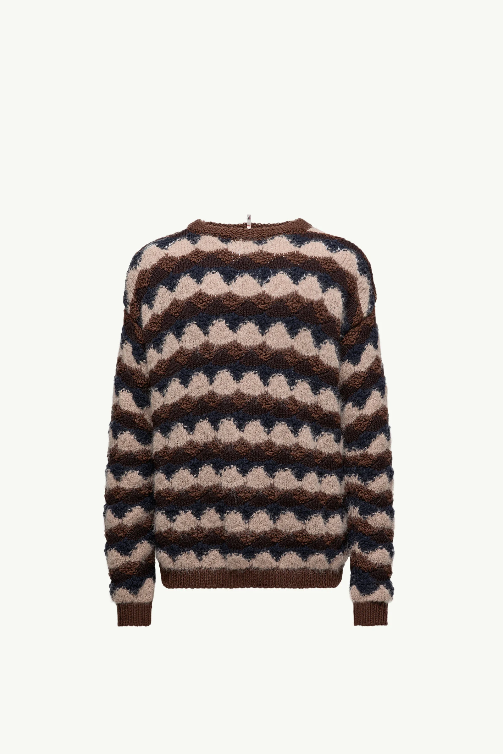 Geometric Jacquard Wool Blend Sweater - 1