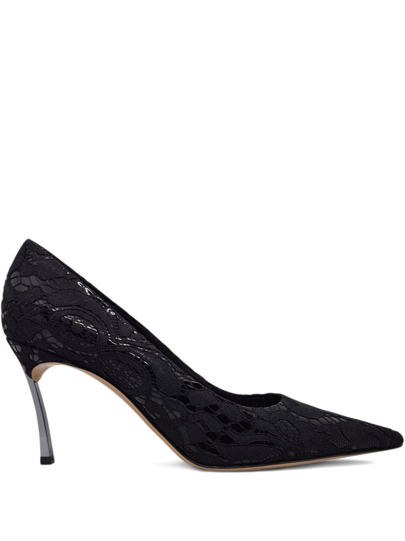 lace pointed-toe pumps 1