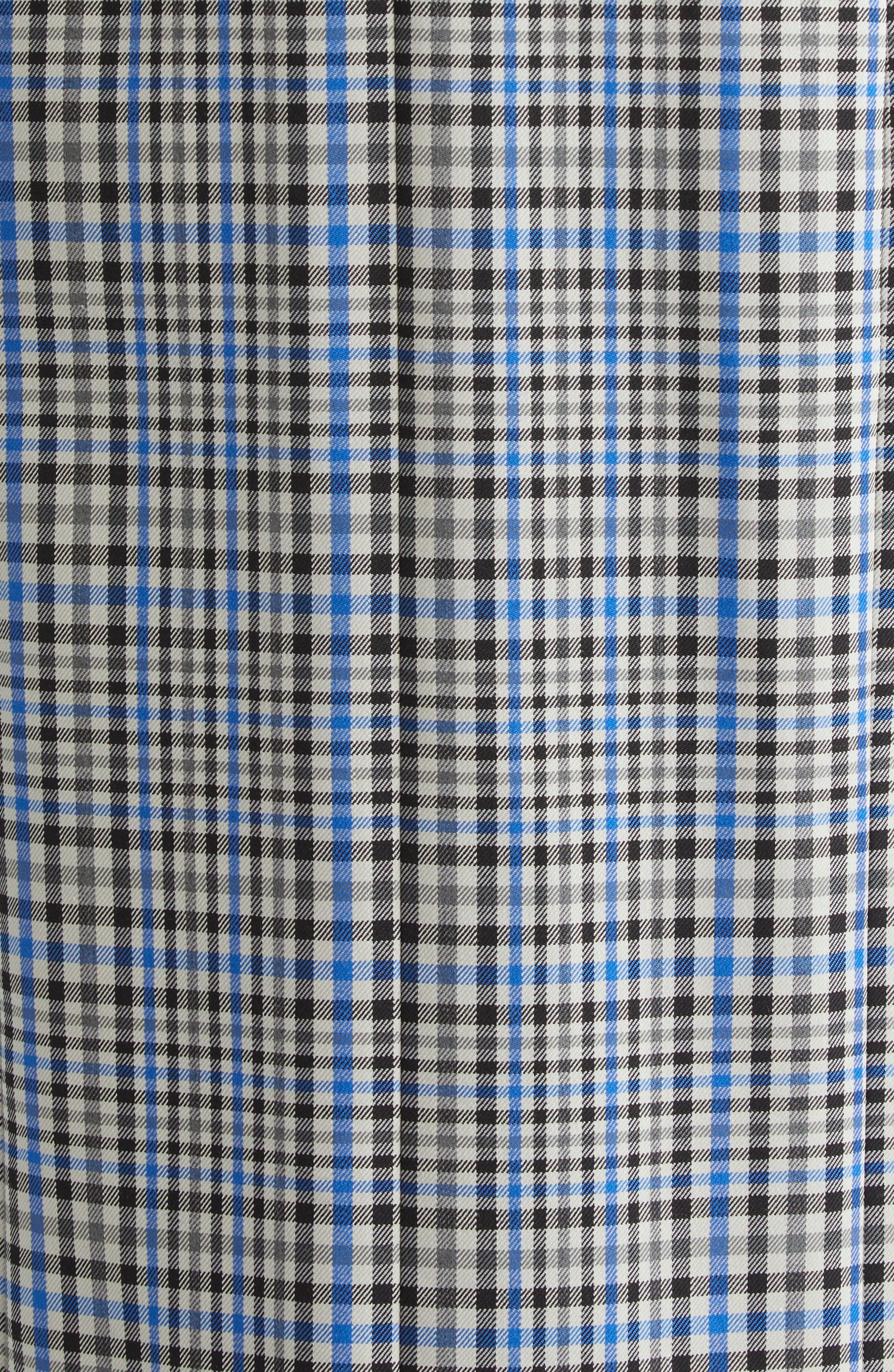 Proenza Schouler Bruna Plaid Midi Dress in Blue Multi at Nordstrom - 6