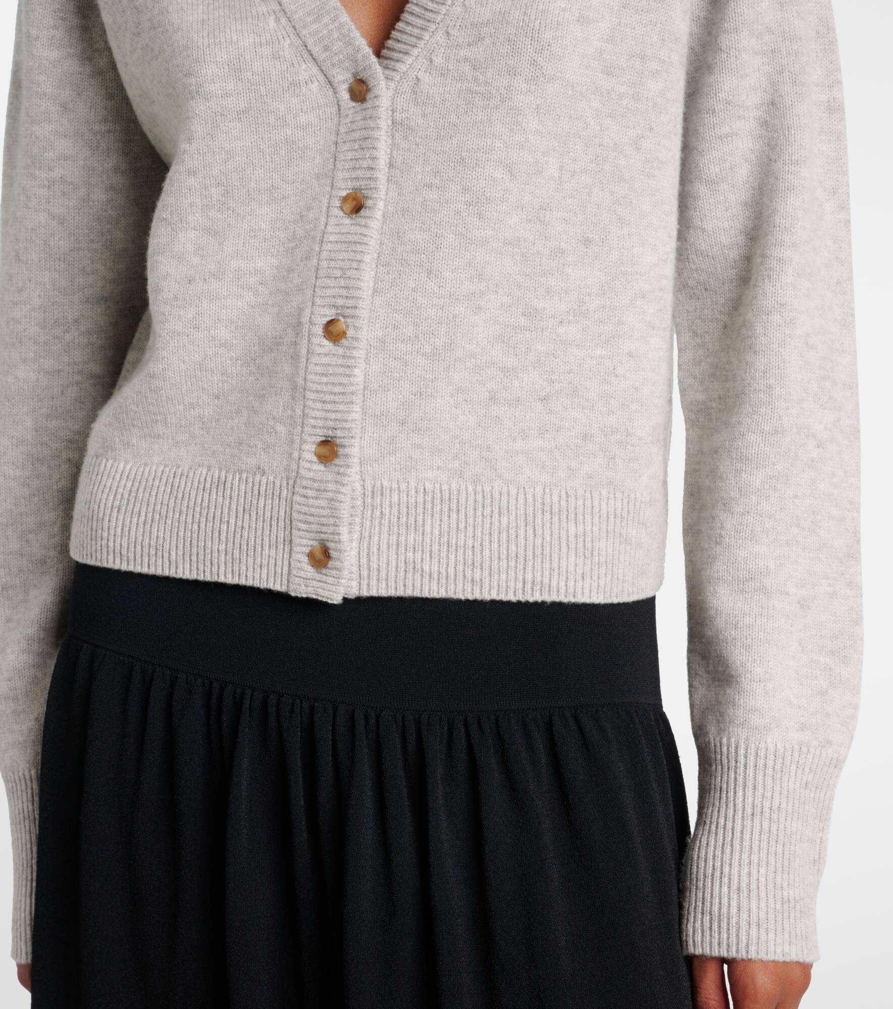 Wool and cashmere cardigan - 5