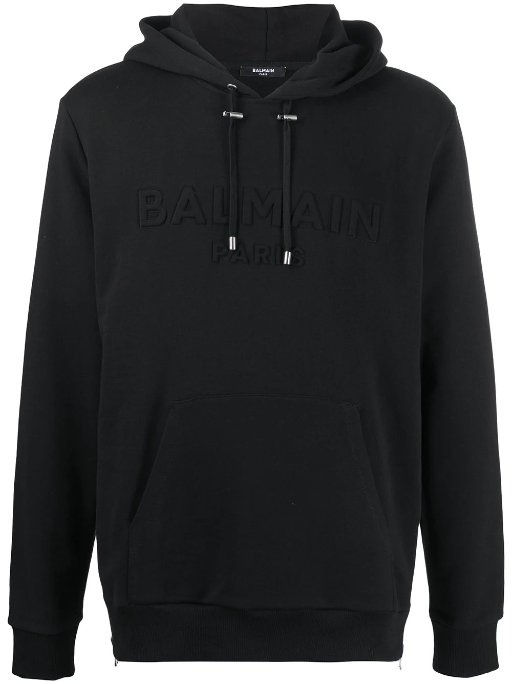 embroidered logo hoodie - 1