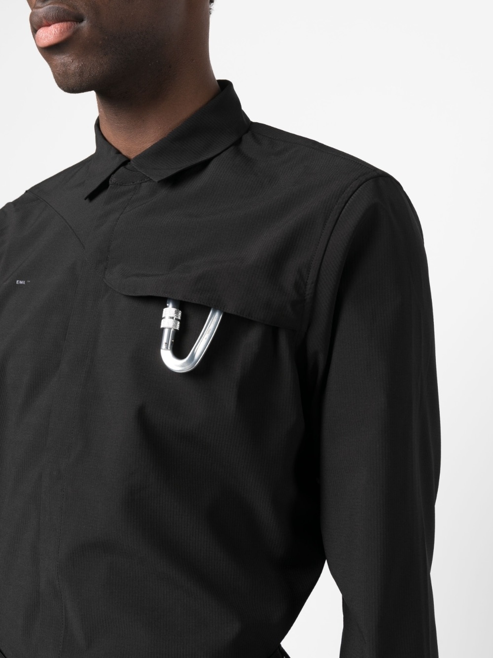 carabiner-detail plain shirt - 5