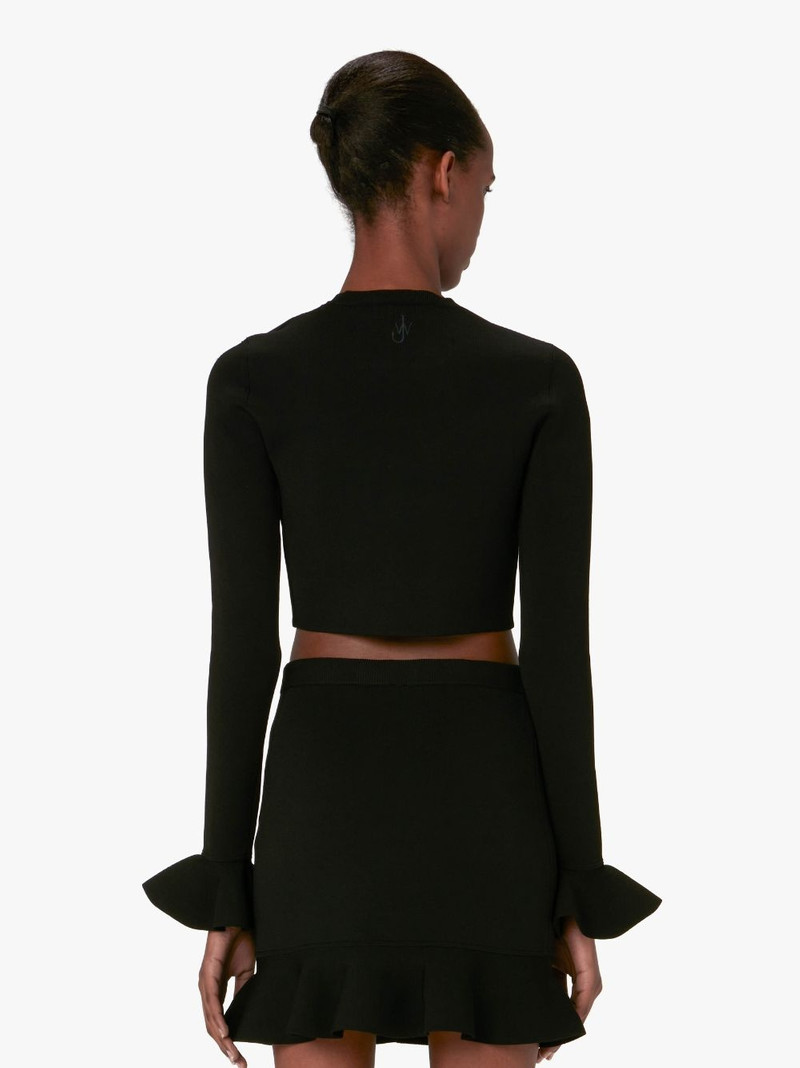 CROPPED RUFFLED SLEEVE JUMPER 3