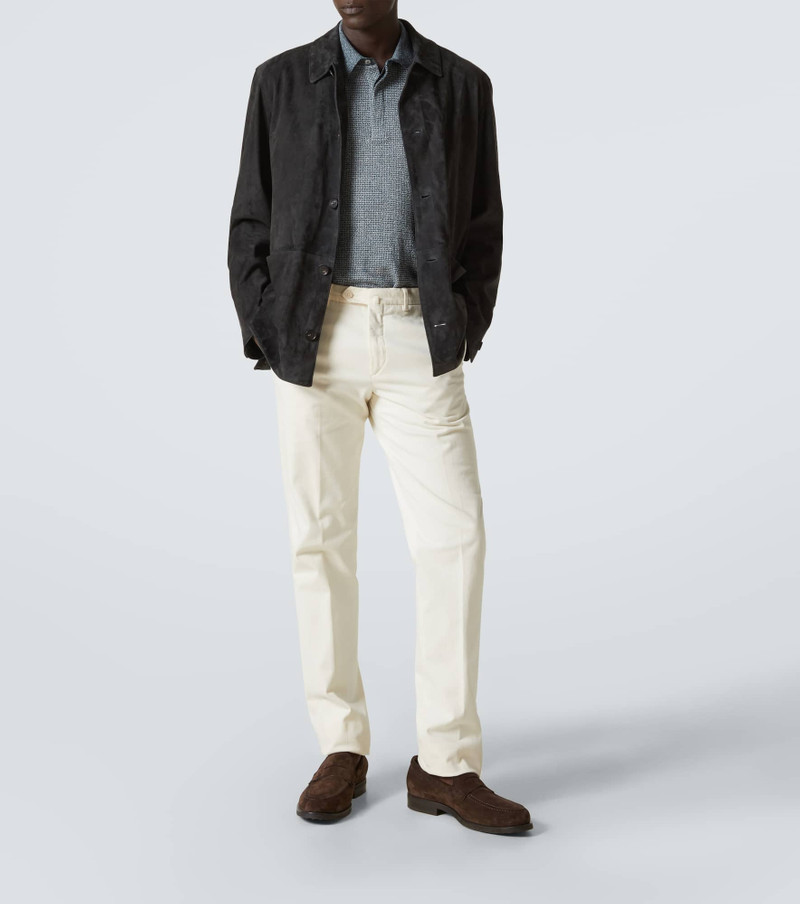 ZEGNA Cotton, linen, and silk polo shirt outlook