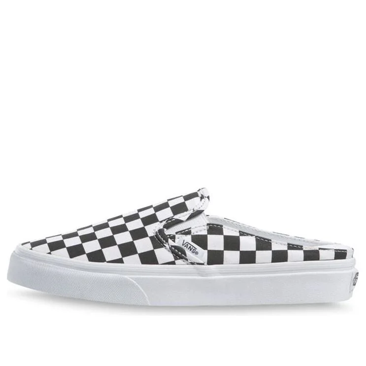 밴 클래식 Slip-on Plaid Unisex 화이트 / 블랙 VN0A4P3U5GU - 1