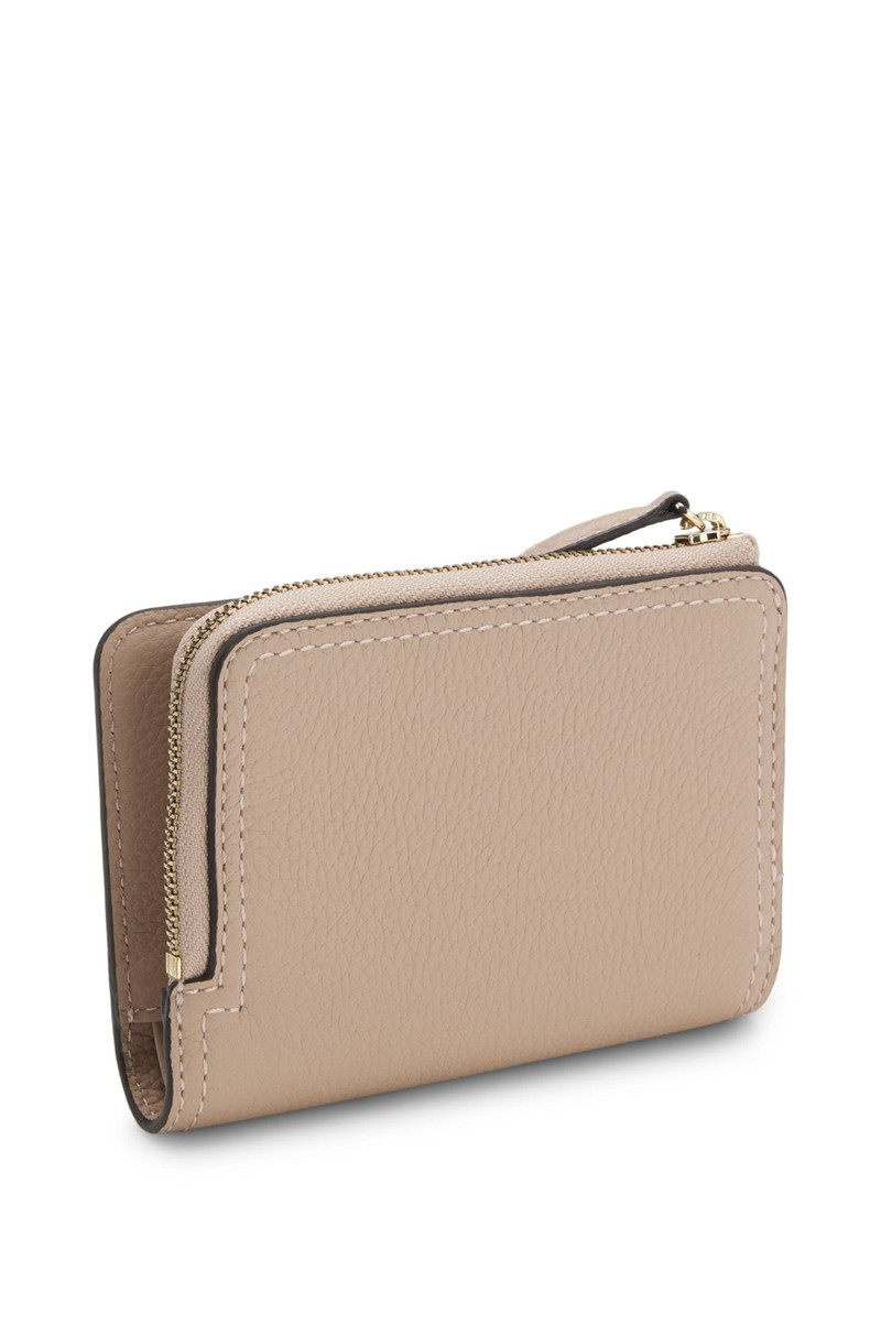 GRAINED-LEATHER WALLET WITH METALLIC LOGO LETTERING 4