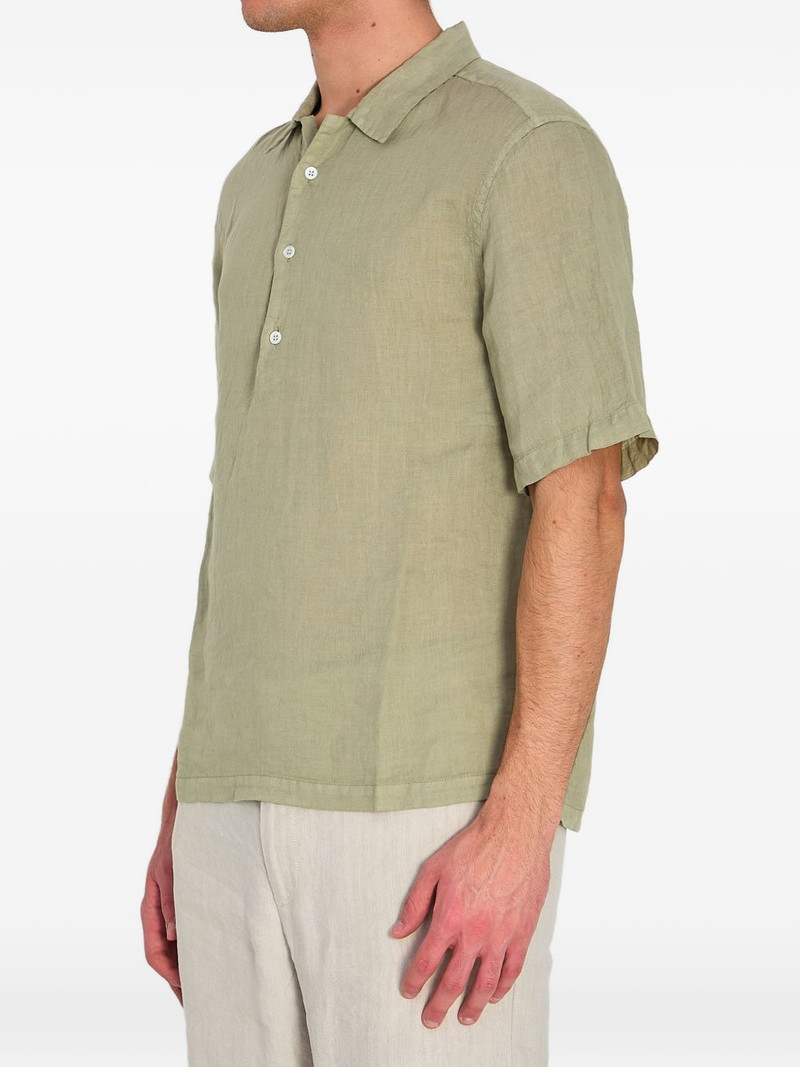 BARENA linen polo shirt outlook