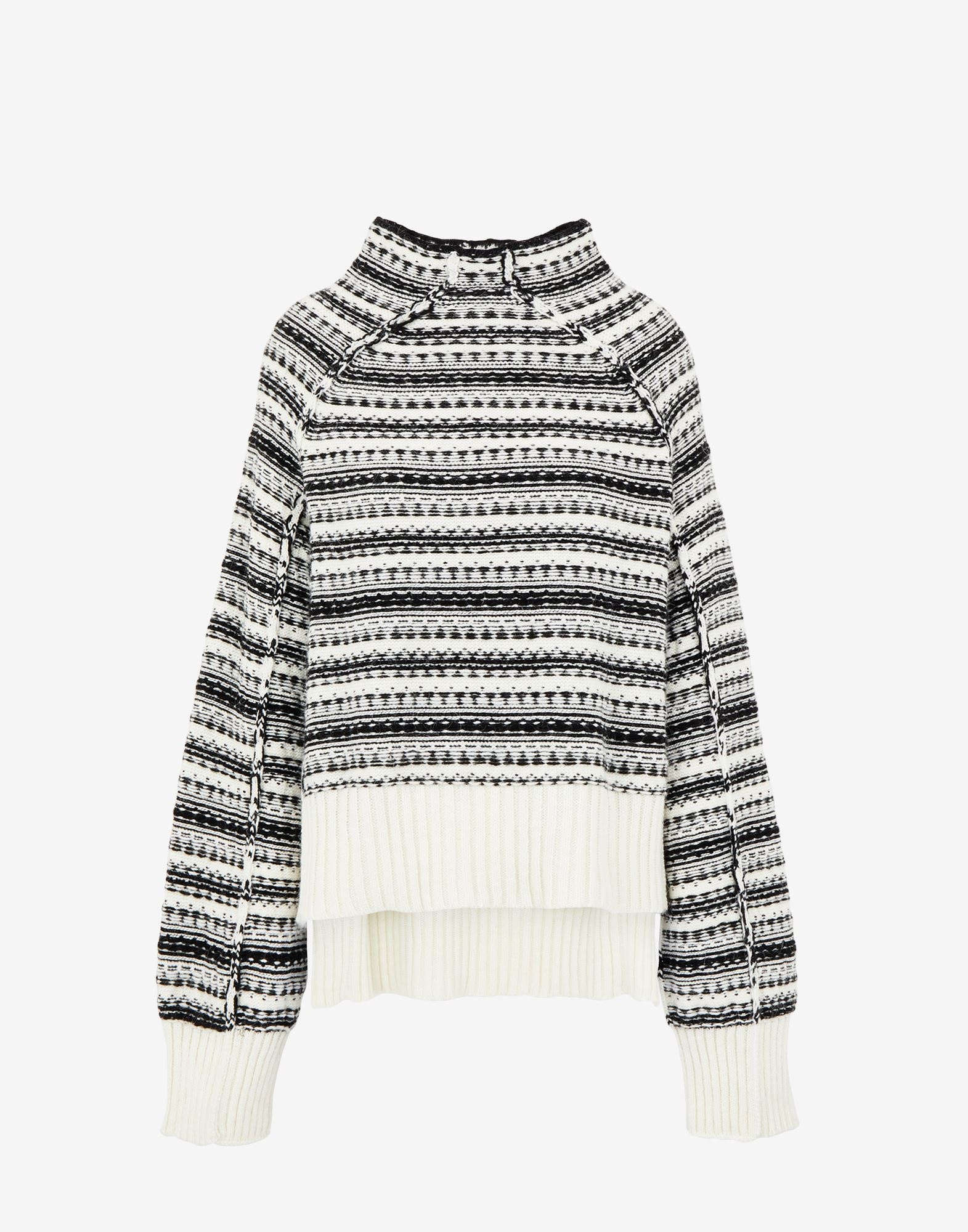 Reversed high-neck sweater - 1