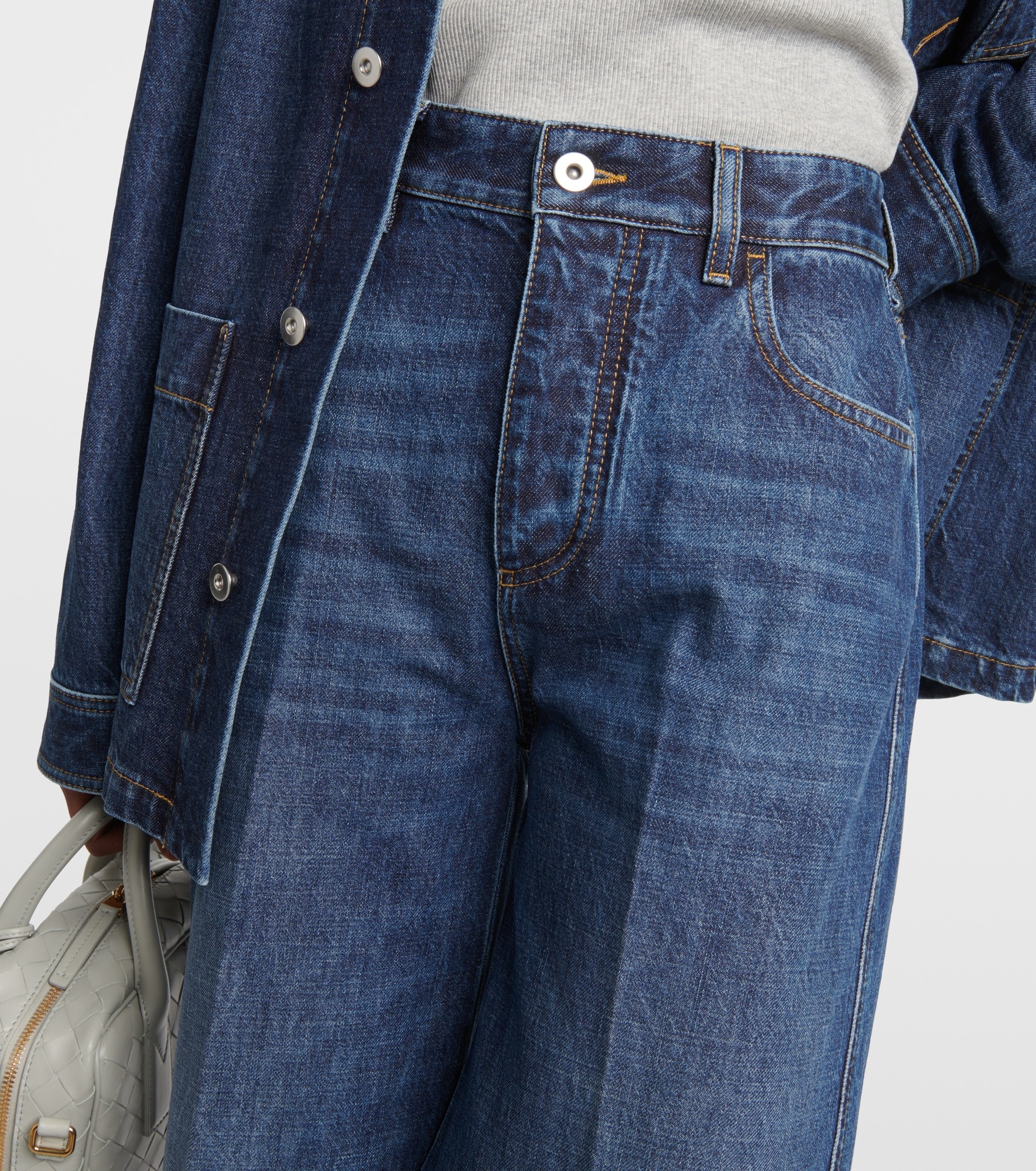 High-rise wide-leg jeans - 4