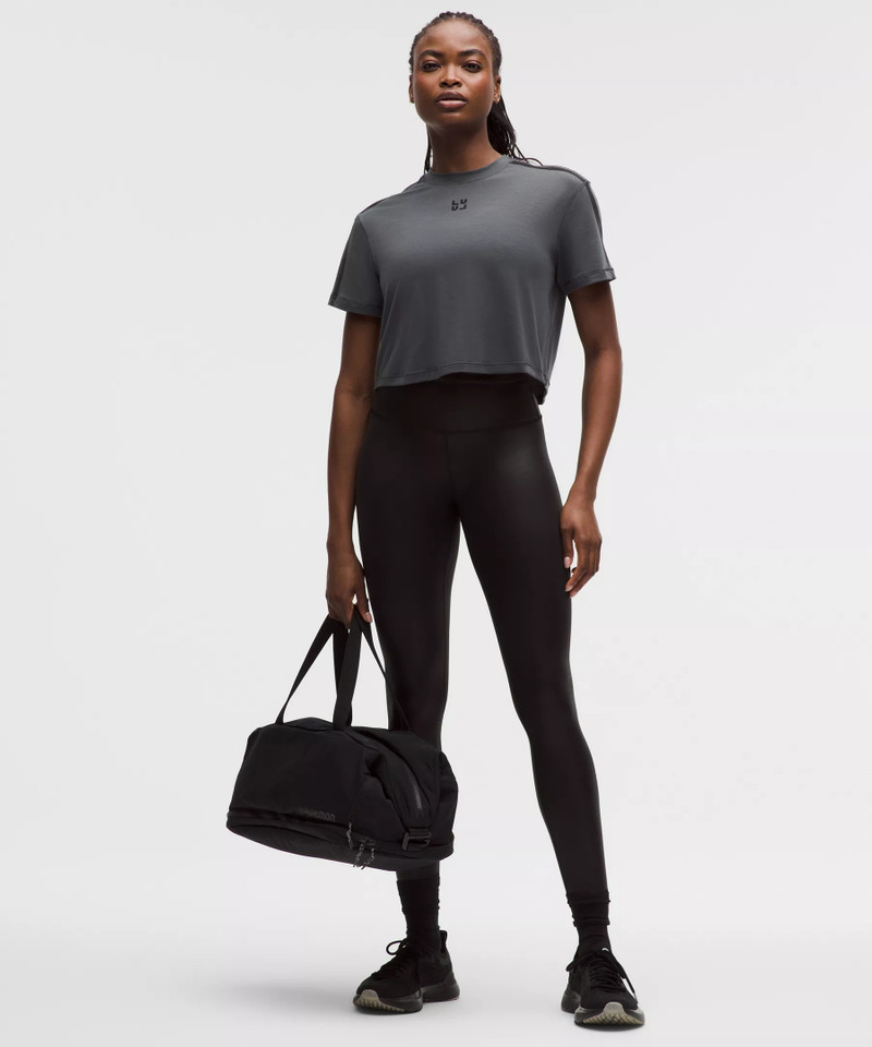 lululemon Jersey Training Cropped Short-Sleeve Shirt *Flocked outlook