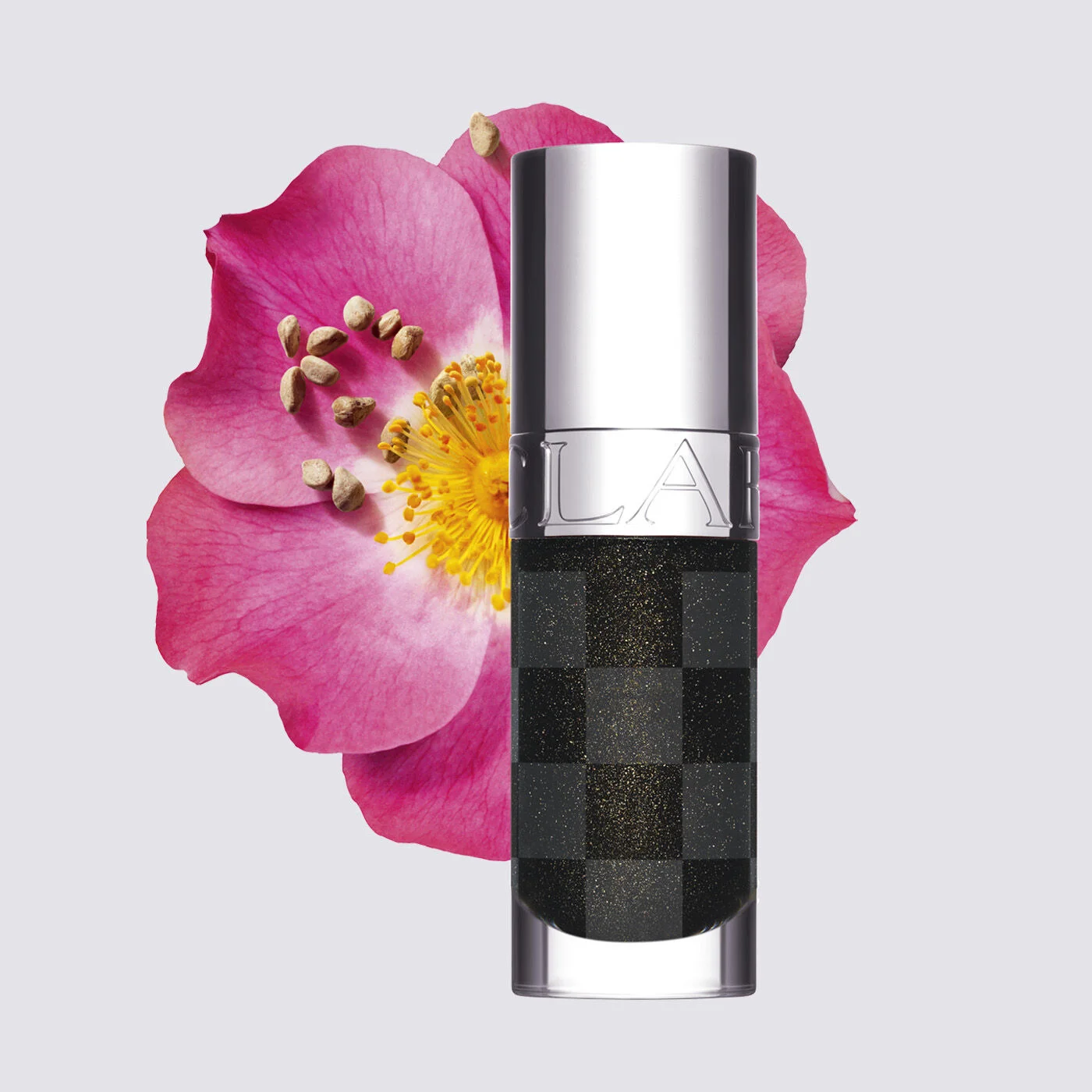 Black + White Lip Comfort Oil with Shimmer - 1