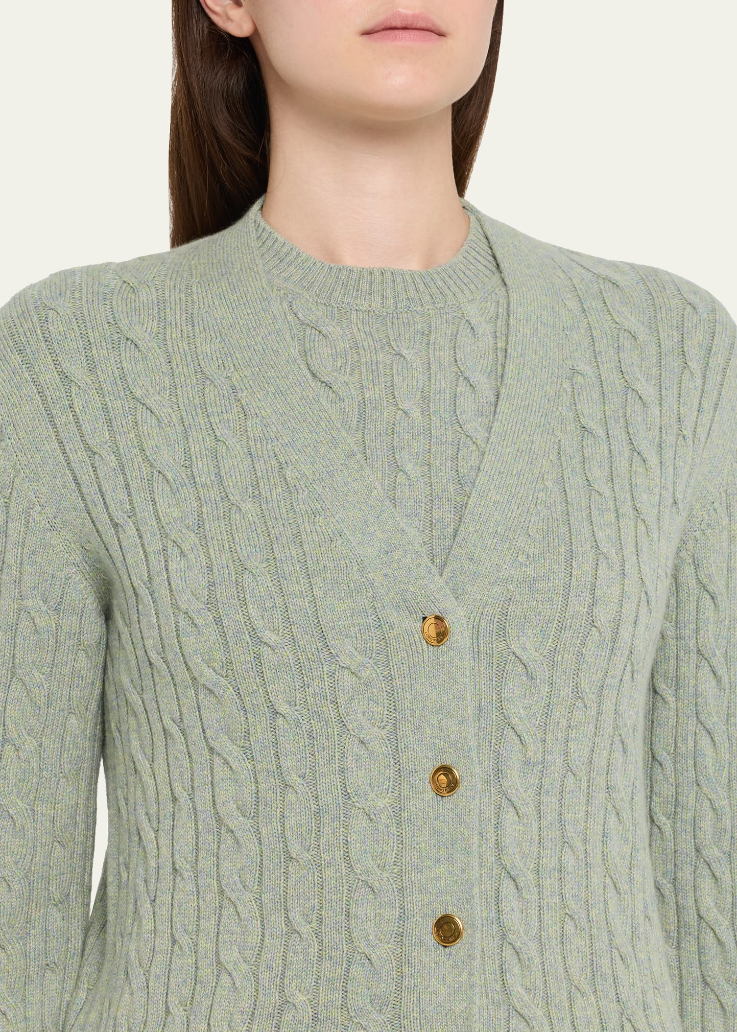 Baby Cashmere Cable Knit Cardigan - 5
