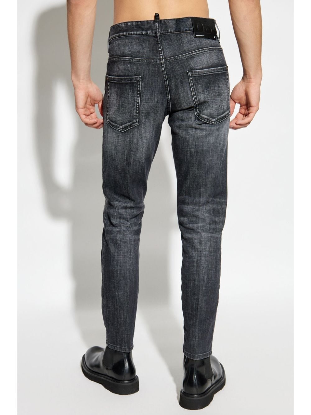 Brushed Steel Wash Tidy Biker jeans - 4