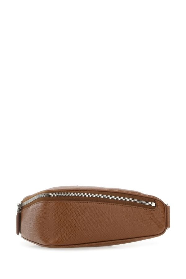 Prada Man Brown Leather Belt Bag - 2