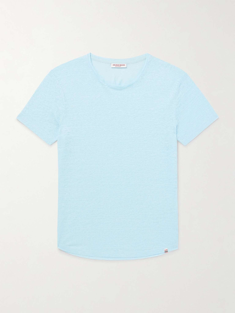 OB-T Slim-Fit Linen-Jersey T-Shirt 1