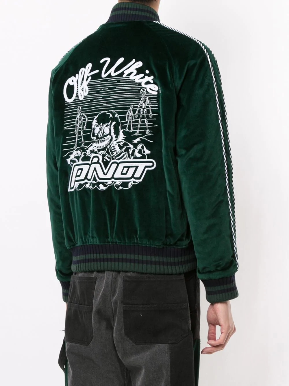 Pivot velvet varsity jacket - 4