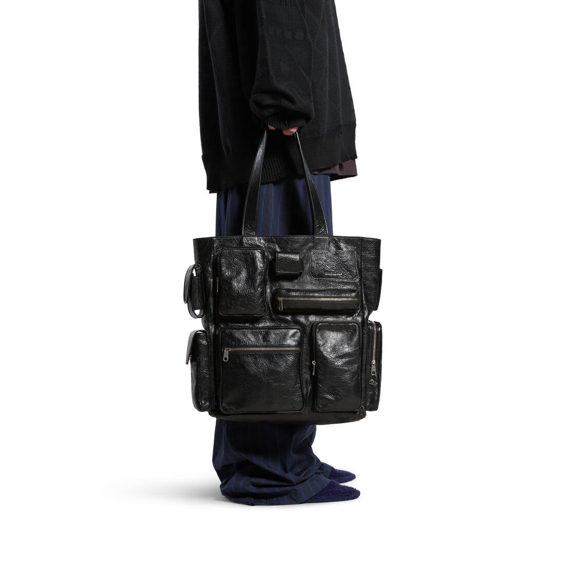 Men's Superbusy Tote Bag in Black - 3