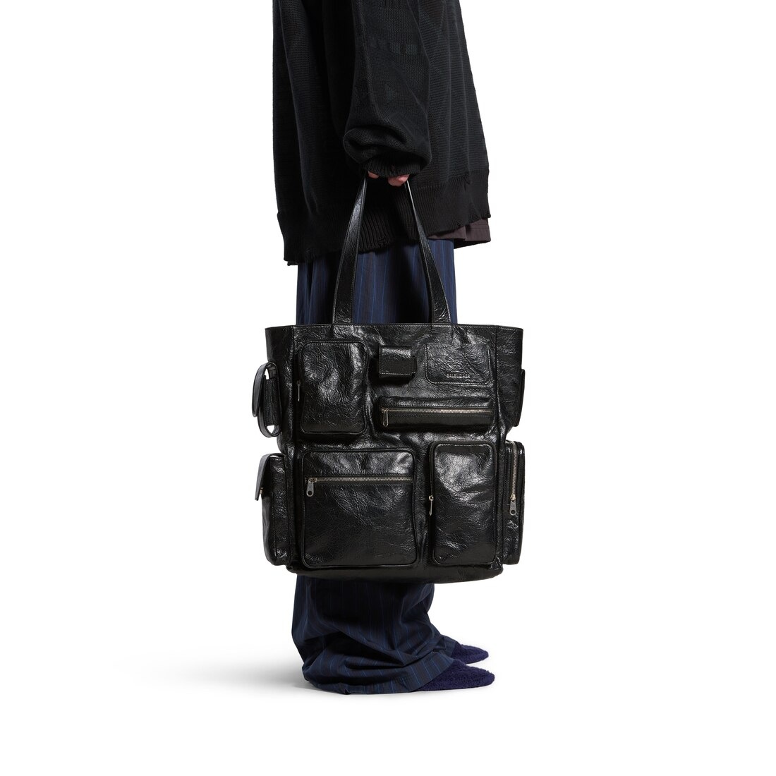 Men's Superbusy Tote Bag in Black - 5