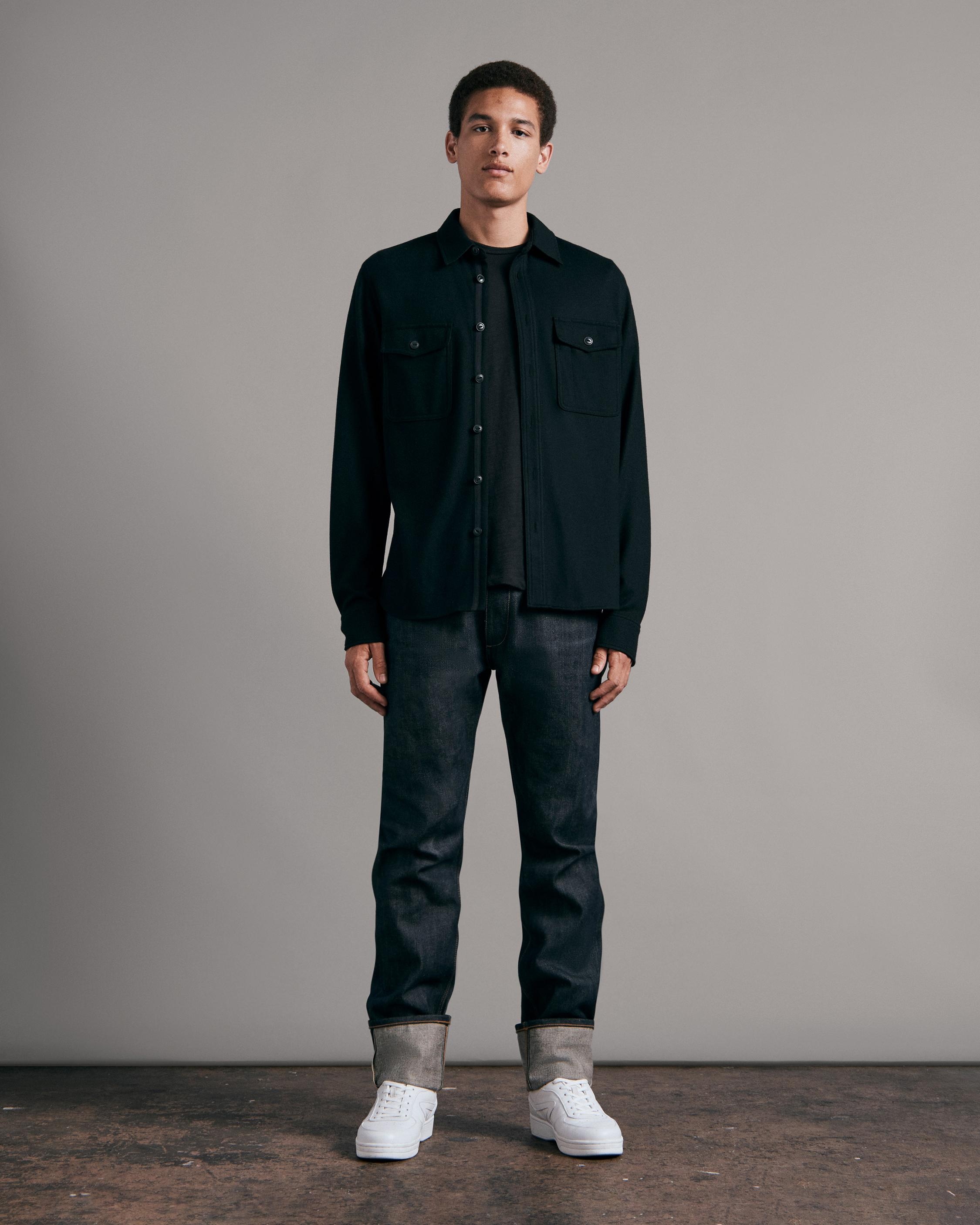 Fit 4 - Raw
Straight Fit Mid Indigo Rigid Jean - 3