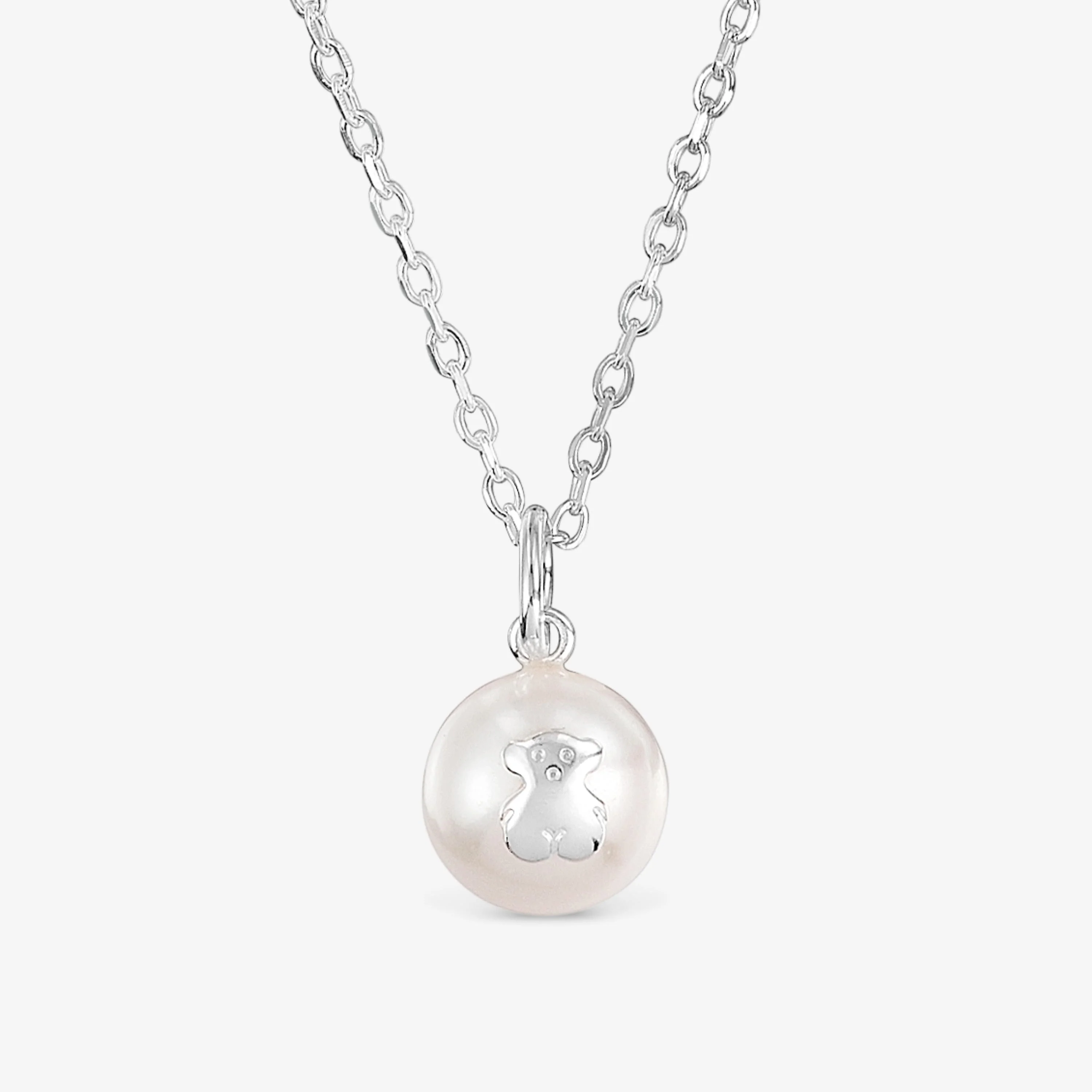 Silver TOUS Sweet Dolls Necklace with pearls - 1