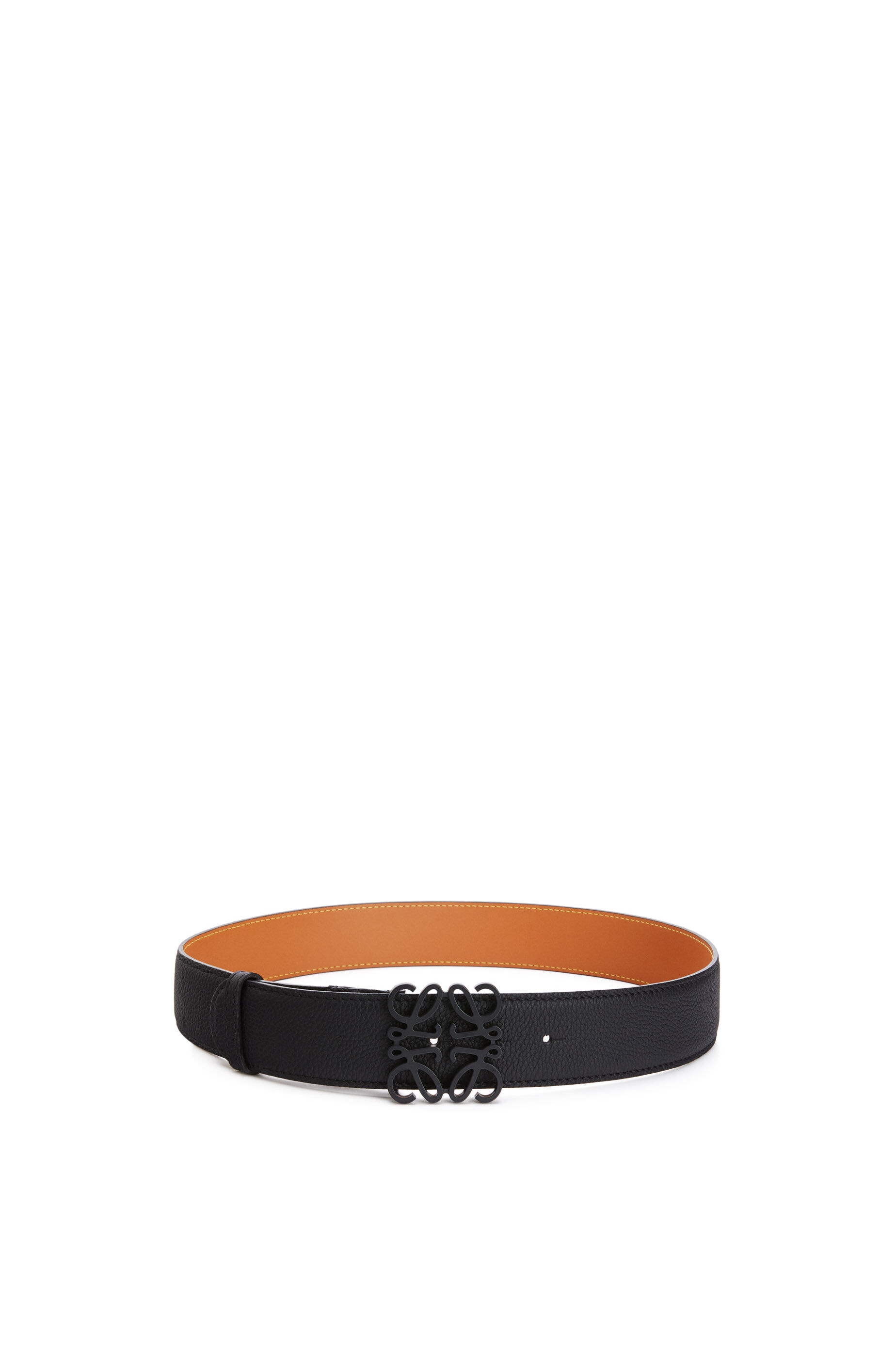 Anagram belt in grained calfskin - 1