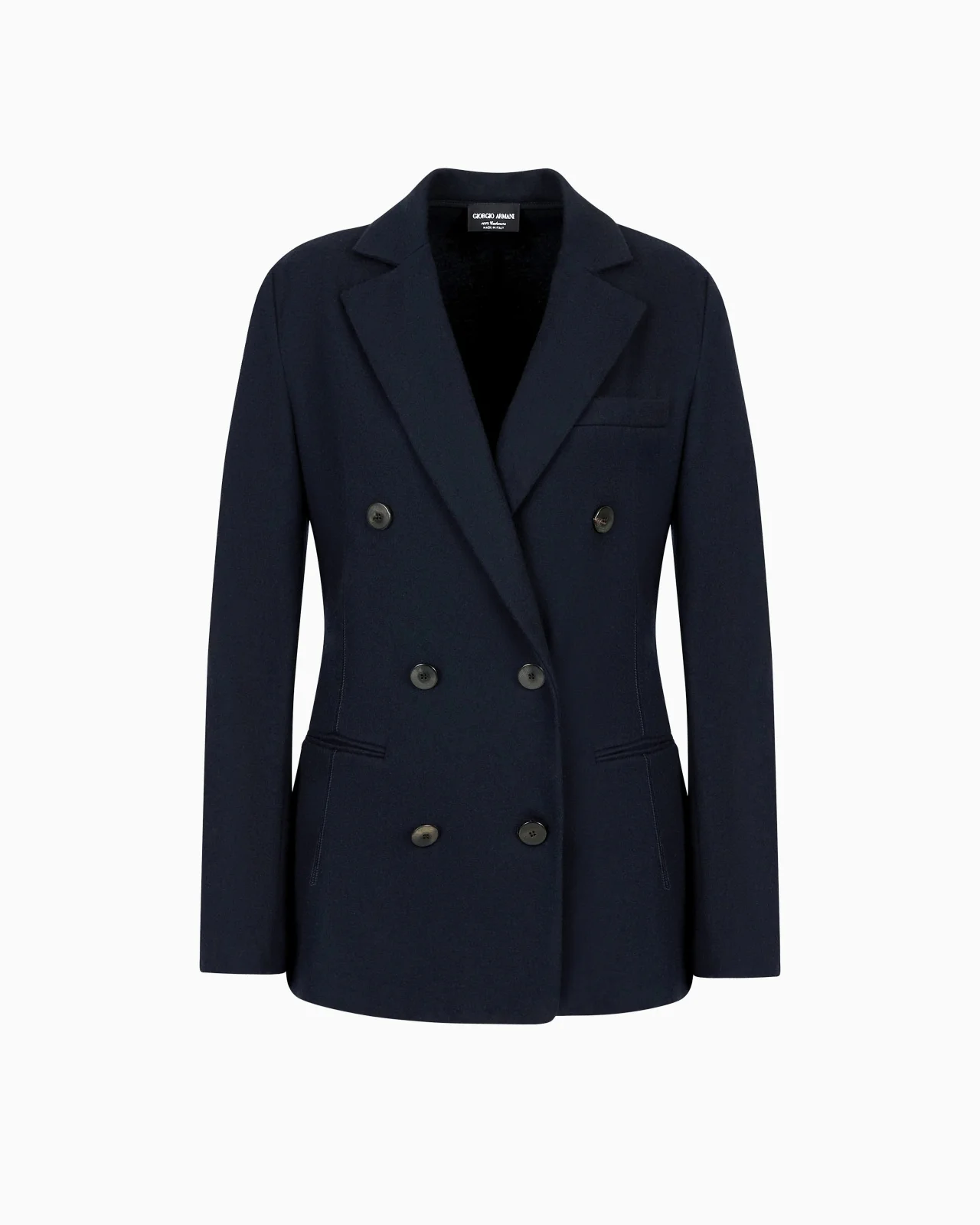 Pure cashmere jersey double-breasted 재킷 - 1