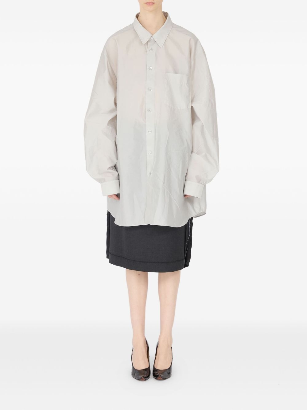 long-sleeved pocket shirt - 2