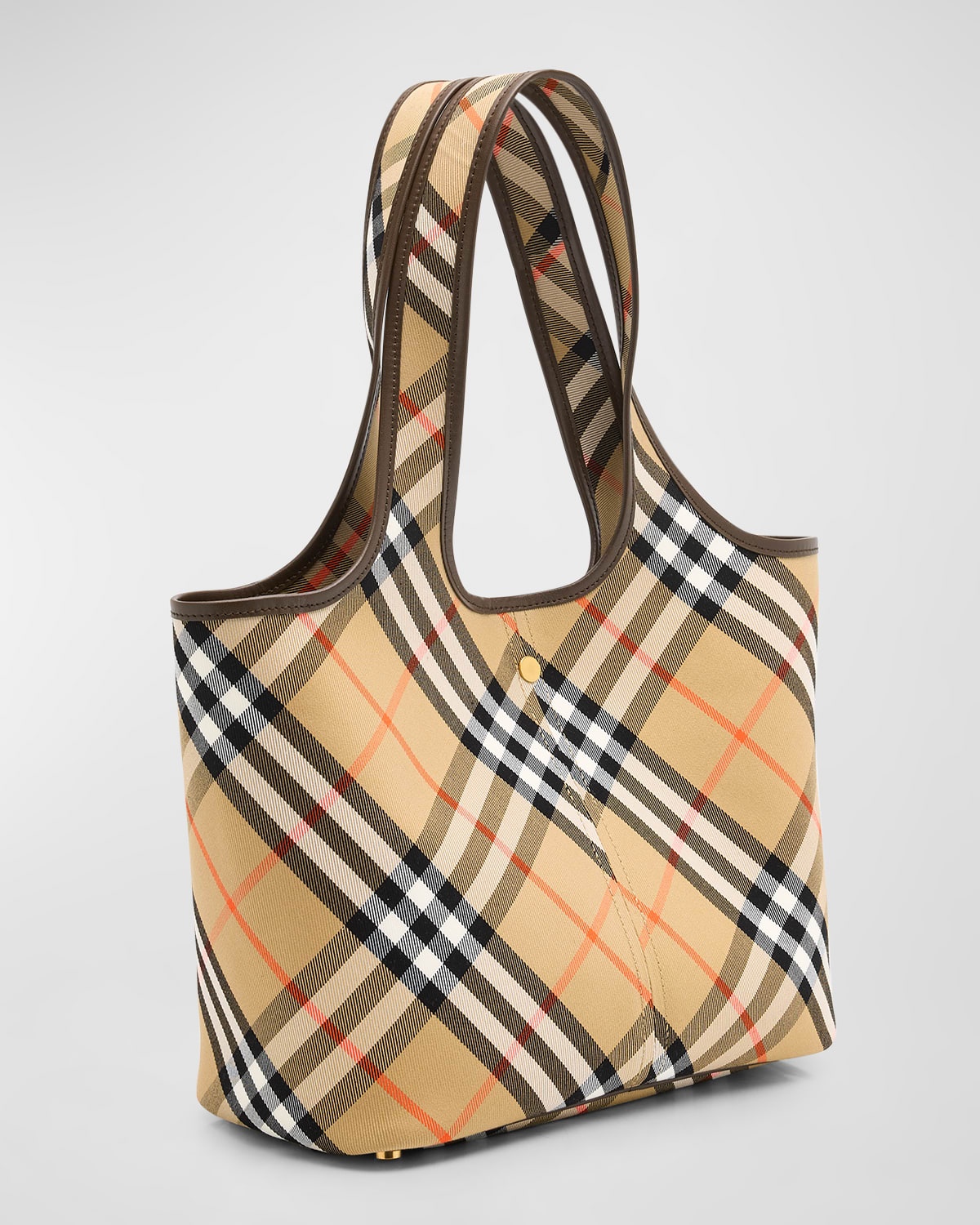 Small East-West Check Tote Bag - 4