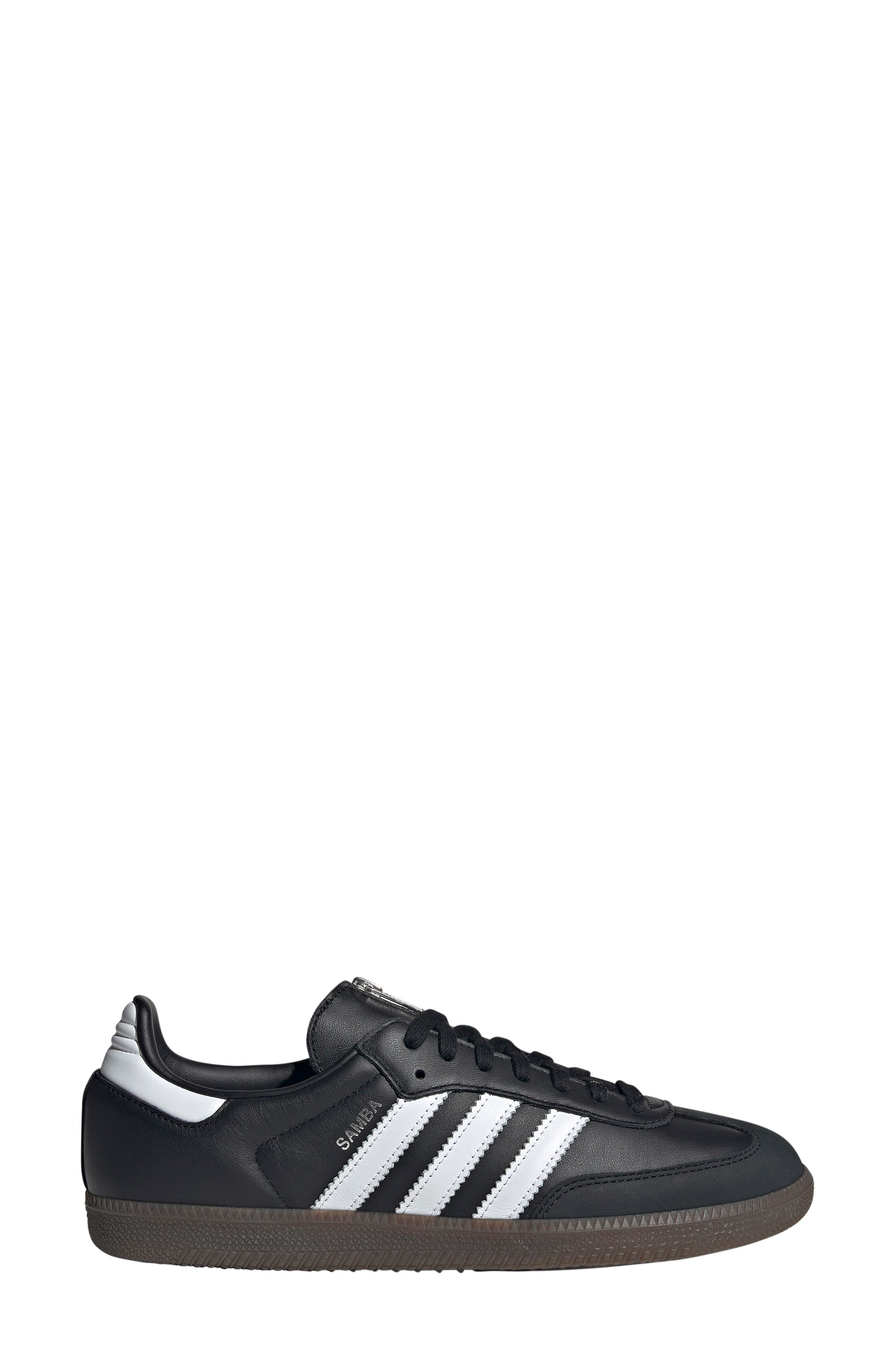 adidas x Jeremy Scott Samba OG Sneaker in Black/White/Gum at Nordstrom - 3