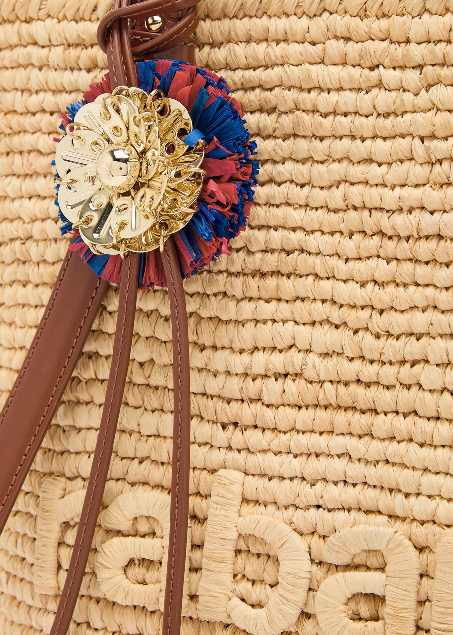 Rabanne Logo-embroidered Raffia Tote - 3