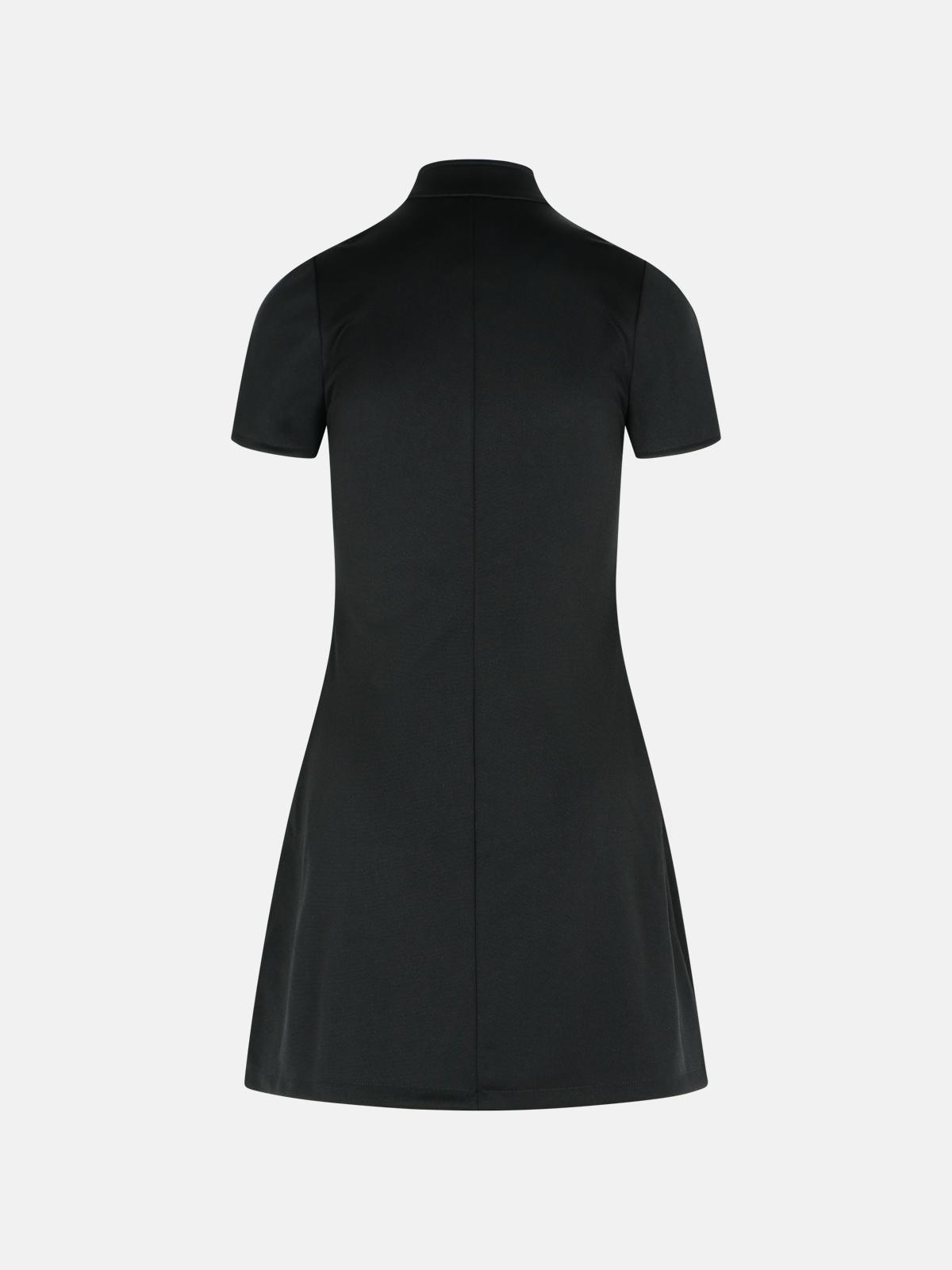 'INTERLOCK' BLACK POLYESTER DRESS - 3