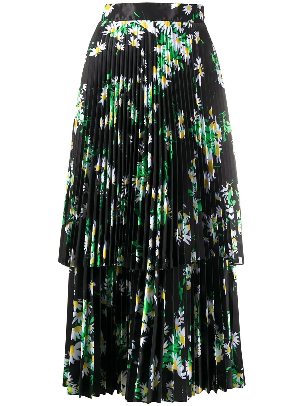 daisy print midi dress - 1